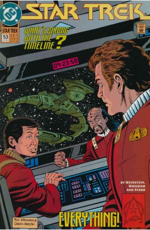 Star Trek (4th Series) 53 published by DC with cover art by Rod Whigham