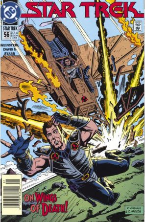 Star Trek (4th Series) 56 (Newsstand) published by DC with cover art by Rod Whigham