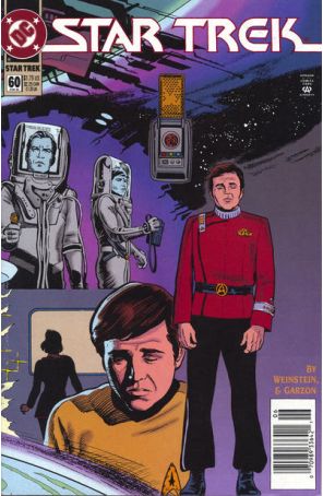 Star Trek (4th Series) 60 (Newsstand) published by DC with cover art by Rod Whigham