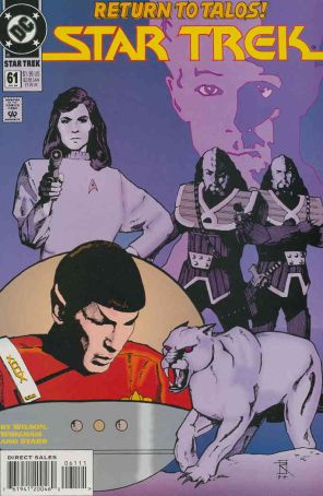 Star Trek (4th Series) 61 published by DC with cover art by Jerome Moore