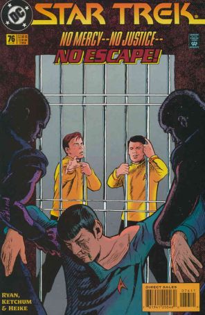 Star Trek (4th Series) 76 published by DC with cover art by Jason Palmer