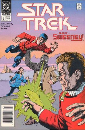 Star Trek (4th Series) 8 (Newsstand) published by DC with cover art by Eric Peterson
