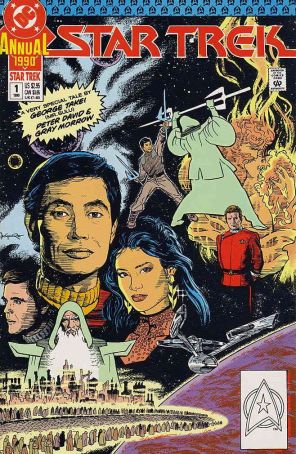 Star Trek (4th Series) Annual 1 published by DC with cover art by Jerome Moore
