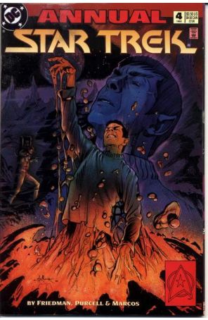 Star Trek (4th Series) Annual 4 published by DC with cover art by Jerome Moore
