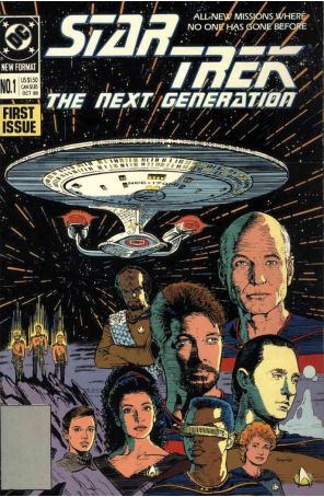 Star Trek: The Next Generation 1 published by DC with cover art by Jerome Moore