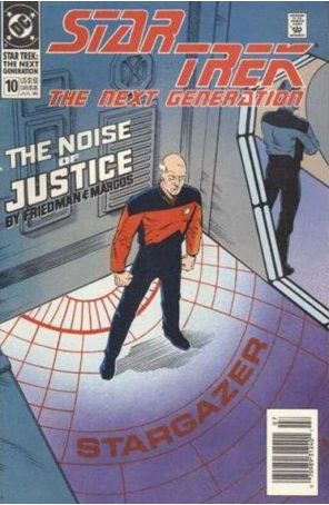 Star Trek: The Next Generation 10 (Newsstand) published by DC with cover art by Keith Wilson