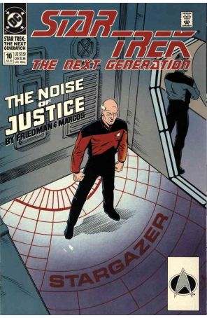 Star Trek: The Next Generation 10 published by DC with cover art by Keith Wilson