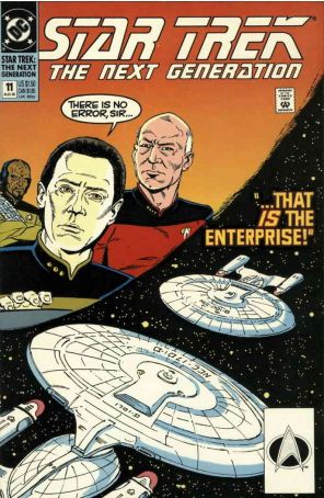 Star Trek: The Next Generation 11 published by DC with cover art by Keith Wilson