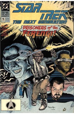 Star Trek: The Next Generation 15 published by DC with cover art by Jerome Moore