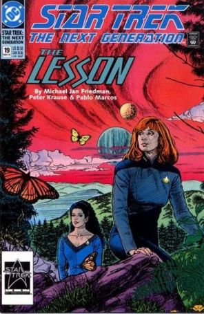 Star Trek: The Next Generation 19 published by DC with cover art by Jerome Moore