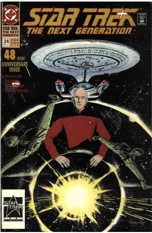Star Trek: The Next Generation 24 published by DC with cover art by Jerome Moore