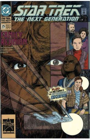Star Trek: The Next Generation 25 published by DC with cover art by Jerome Moore