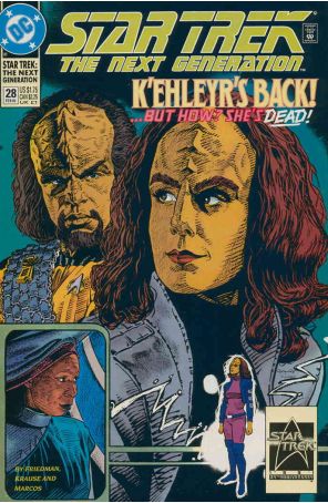 Star Trek: The Next Generation 28 published by DC with cover art by Jerome Moore