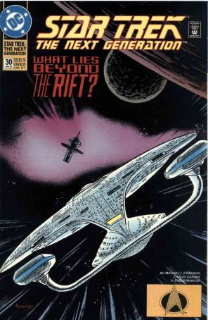 Star Trek: The Next Generation 30 published by DC with cover art by Jerome Moore