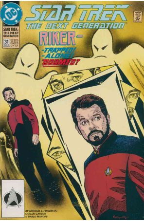 Star Trek: The Next Generation 31 published by DC with cover art by Jerome Moore