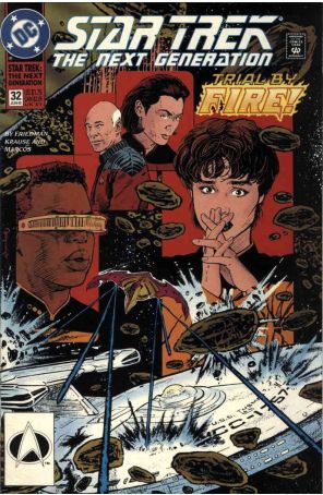 Star Trek: The Next Generation 32 published by DC with cover art by Jerome Moore