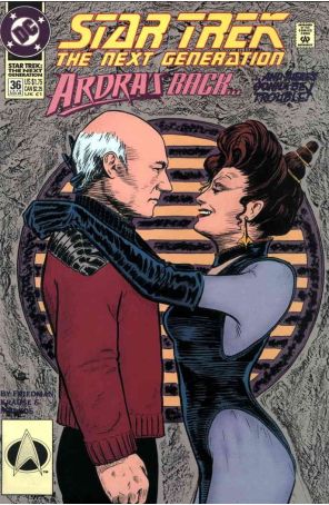 Star Trek: The Next Generation 36 published by DC with cover art by Jason Palmer