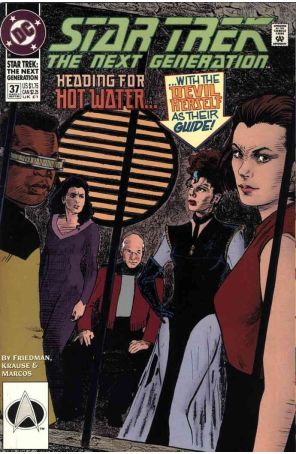 Star Trek: The Next Generation 37 published by DC with cover art by Jason Palmer