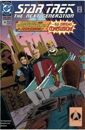 Star Trek: The Next Generation 38 published by DC with cover art by Jason Palmer