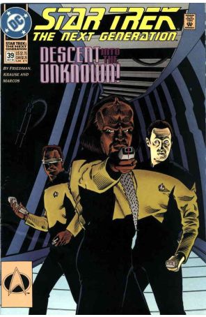 Star Trek: The Next Generation 39 published by DC with cover art by Jason Palmer