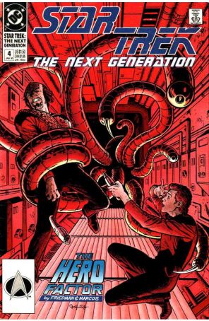Star Trek: The Next Generation 4 published by DC with cover art by Jerome Moore