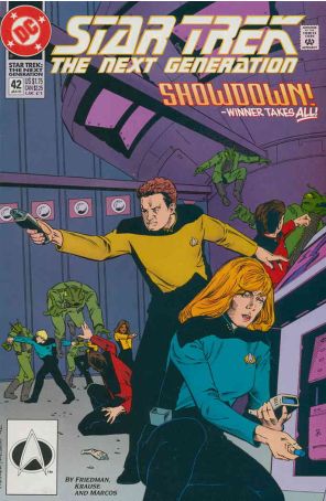 Star Trek: The Next Generation 42 published by DC with cover art by Jason Palmer