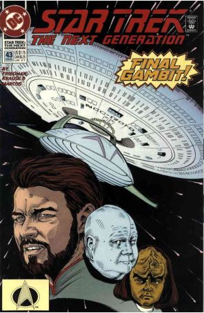 Star Trek: The Next Generation 43 published by DC with cover art by Jason Palmer