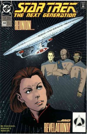 Star Trek: The Next Generation 44 published by DC with cover art by Jason Palmer