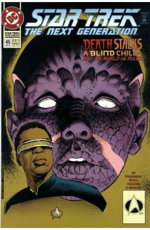 Star Trek: The Next Generation 45 published by DC with cover art by Jason Palmer