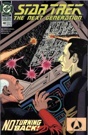 Star Trek: The Next Generation 48 published by DC with cover art by Rod Whigham
