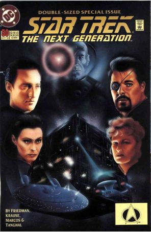 Star Trek: The Next Generation 50 published by DC with cover art by Jason Palmer