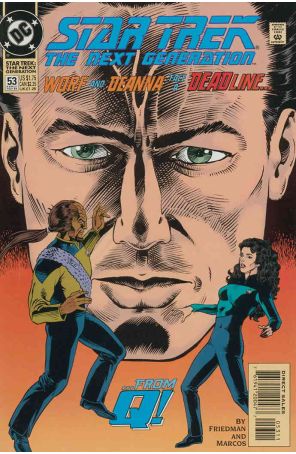 Star Trek: The Next Generation 53 published by DC with cover art by Jason Palmer