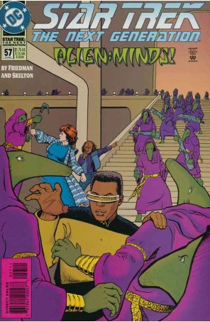 Star Trek: The Next Generation 57 published by DC with cover art by Jason Palmer