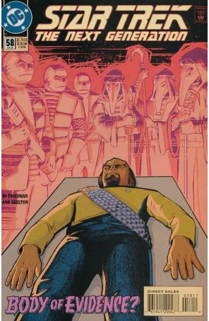 Star Trek: The Next Generation 58 published by DC with cover art by Jason Palmer