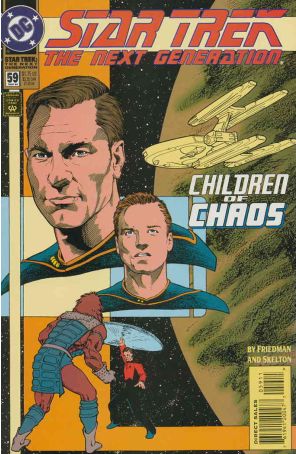 Star Trek: The Next Generation 59 published by DC with cover art by Jason Palmer