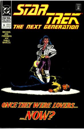 Star Trek: The Next Generation 6 published by DC with cover art by Jerome Moore