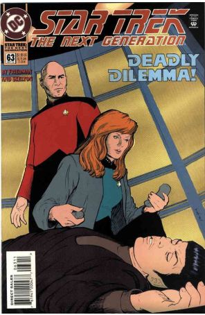 Star Trek: The Next Generation 63 published by DC with cover art by Jason Palmer