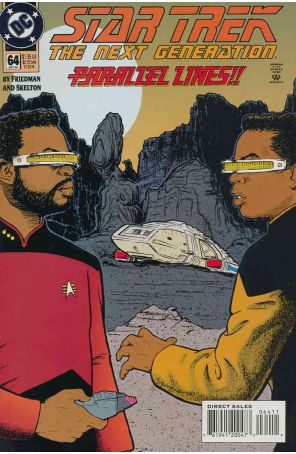 Star Trek: The Next Generation 64 published by DC with cover art by Jason Palmer