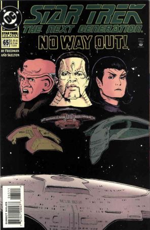 Star Trek: The Next Generation 65 published by DC with cover art by Jason Palmer