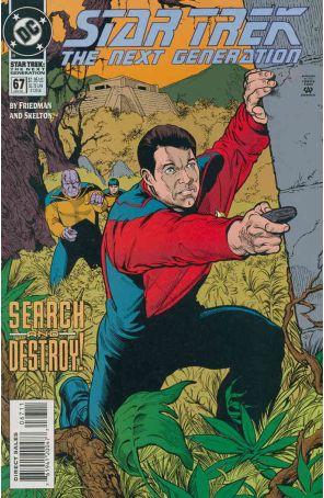 Star Trek: The Next Generation 67 published by DC with cover art by Peter Krause