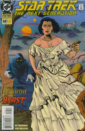 Star Trek: The Next Generation 68 published by DC with cover art by Peter Krause