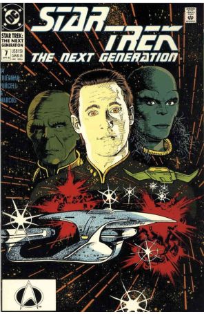 Star Trek: The Next Generation 7 published by DC with cover art by Jerome Moore
