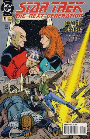 Star Trek: The Next Generation 71 published by DC with cover art by Gordon Purcell