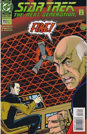 Star Trek: The Next Generation 73 published by DC with cover art by Gordon Purcell