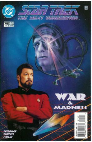 Star Trek: The Next Generation 75 published by DC with cover art by Sonia Hellios