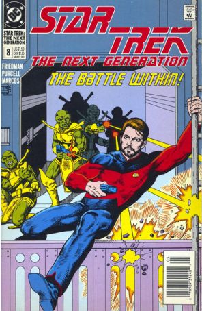 Star Trek: The Next Generation 8 (Newsstand) published by DC with cover art by Jerome Moore