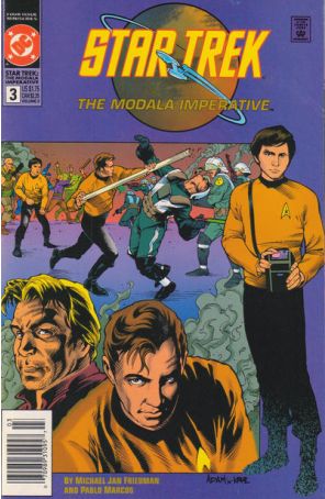 Star Trek-The Modala Imperative 3 (Newsstand) published by DC with cover art by Adam Hughes