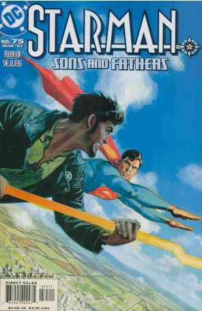 Starman (2nd Series) 75 published by DC with cover art by Andrew Robinson