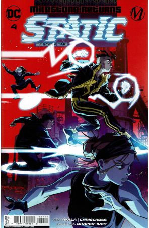Static: Season One 4 published by DC with cover art by Khary Randolph