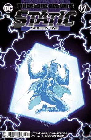 Static: Season One 5 published by DC with cover art by Khary Randolph